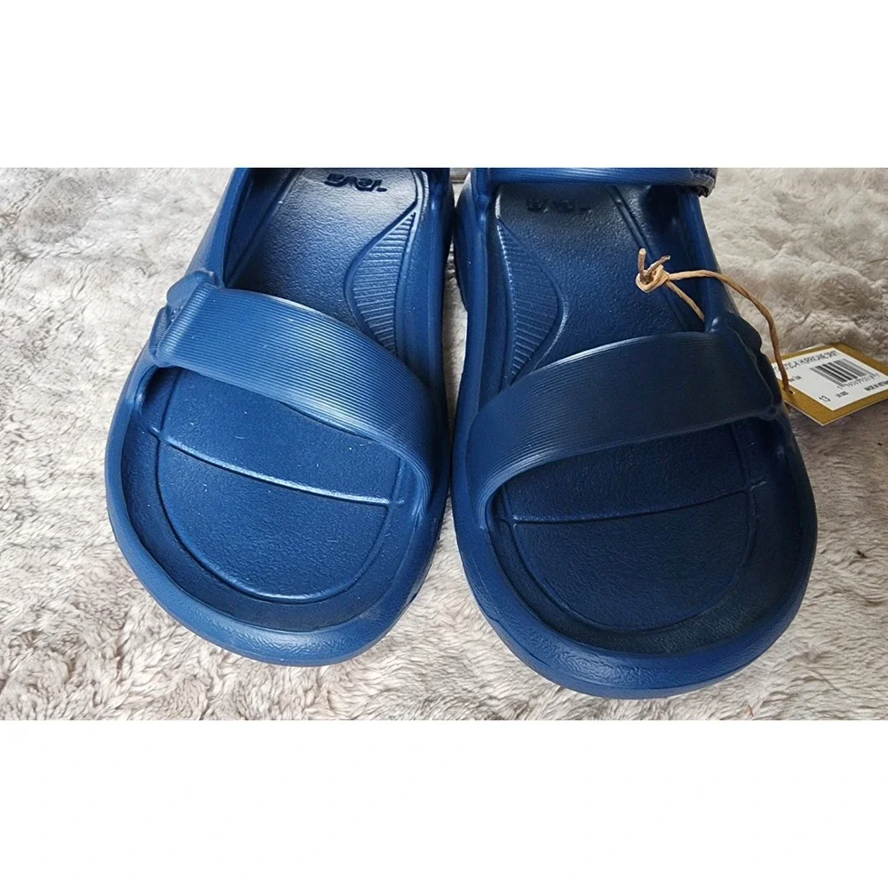 Teva Hurricane Drift Blue Lightweight Rubber Sandals Kids 13 1124072C-K